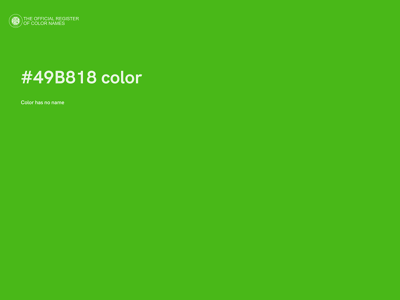 #49B818 color image