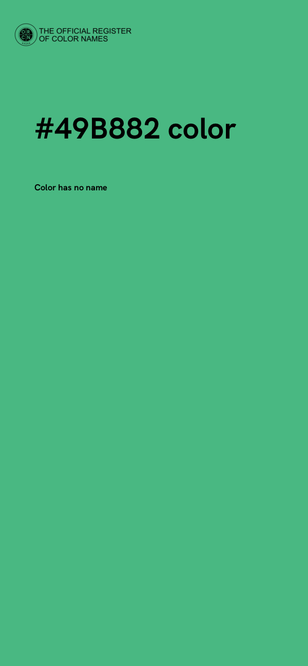 #49B882 color image