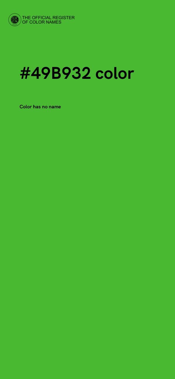 #49B932 color image