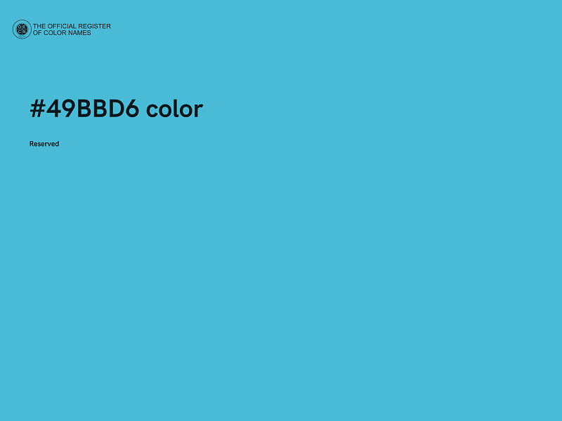 #49BBD6 color image