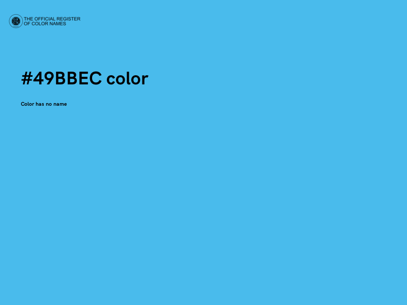 #49BBEC color image