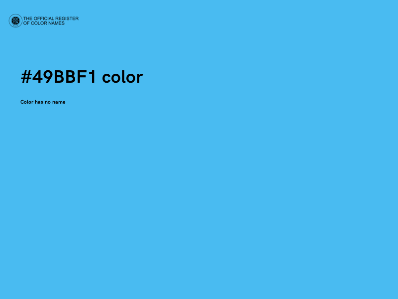 #49BBF1 color image