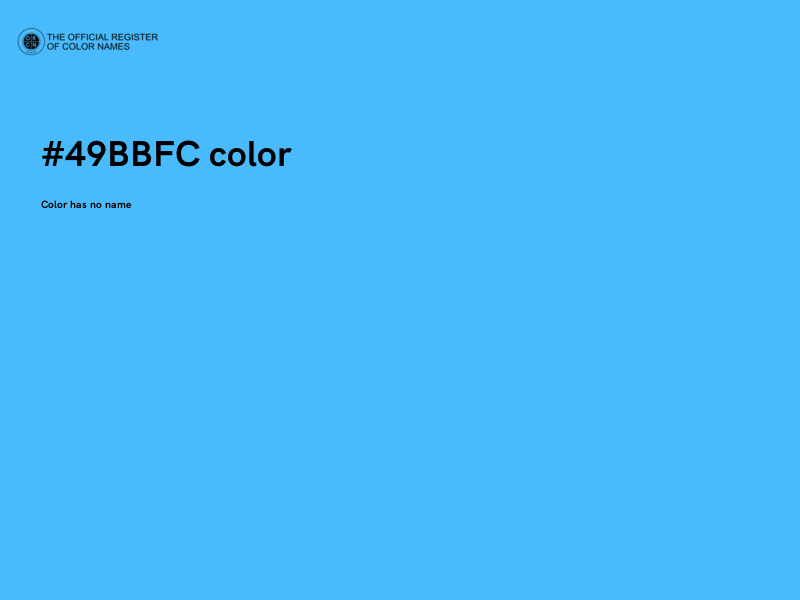 #49BBFC color image