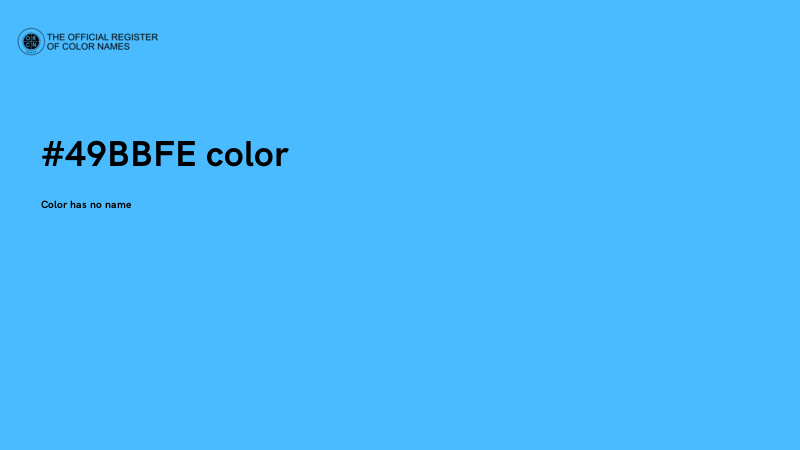 #49BBFE color image