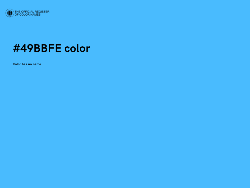 #49BBFE color image