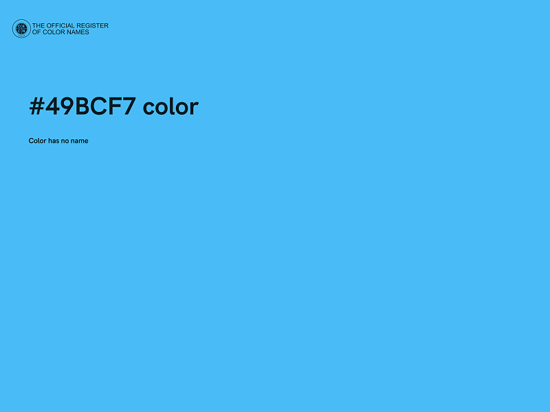 #49BCF7 color image