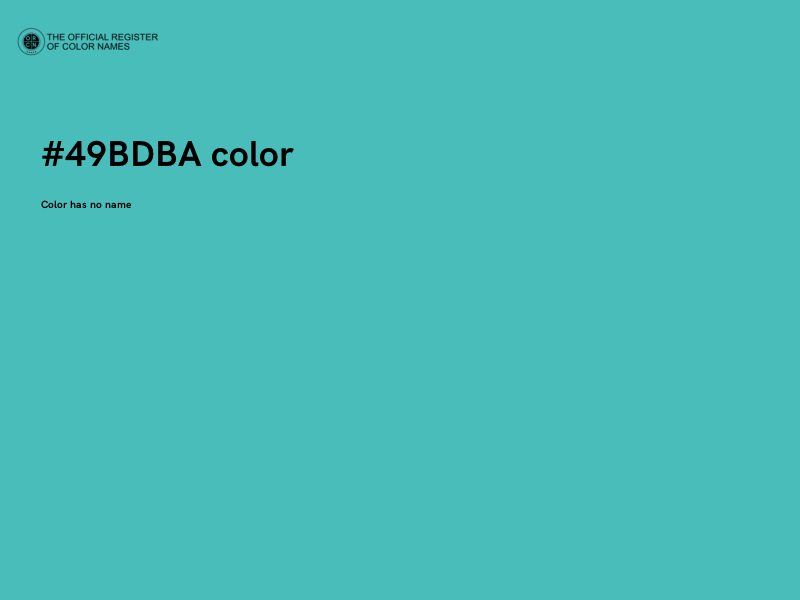 #49BDBA color image