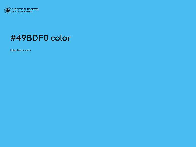 #49BDF0 color image