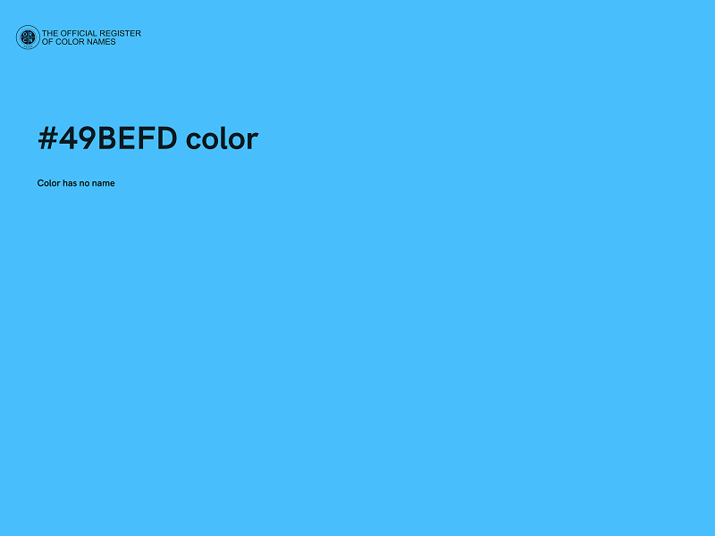 #49BEFD color image