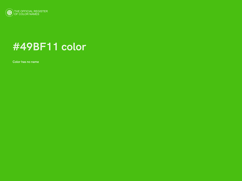 #49BF11 color image