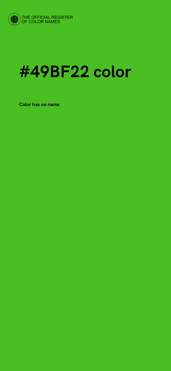 #49BF22 color image