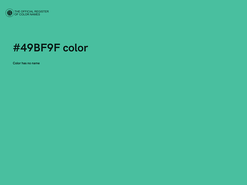 #49BF9F color image