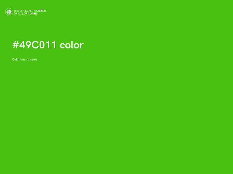 #49C011 color image