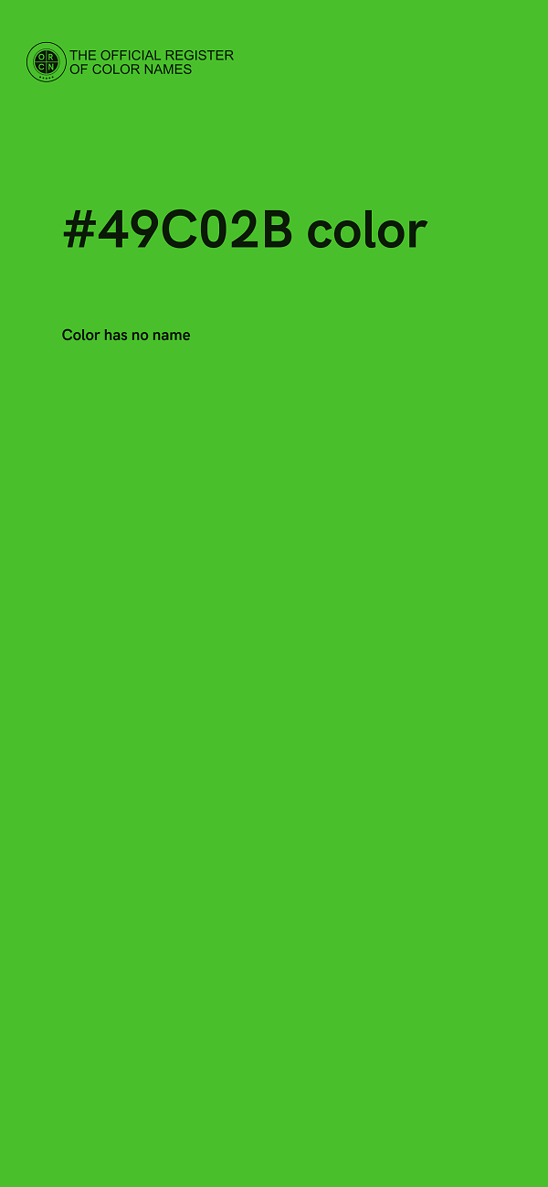 #49C02B color image
