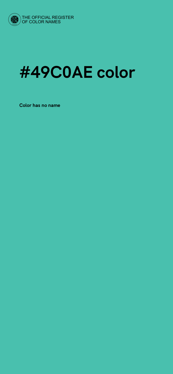 #49C0AE color image