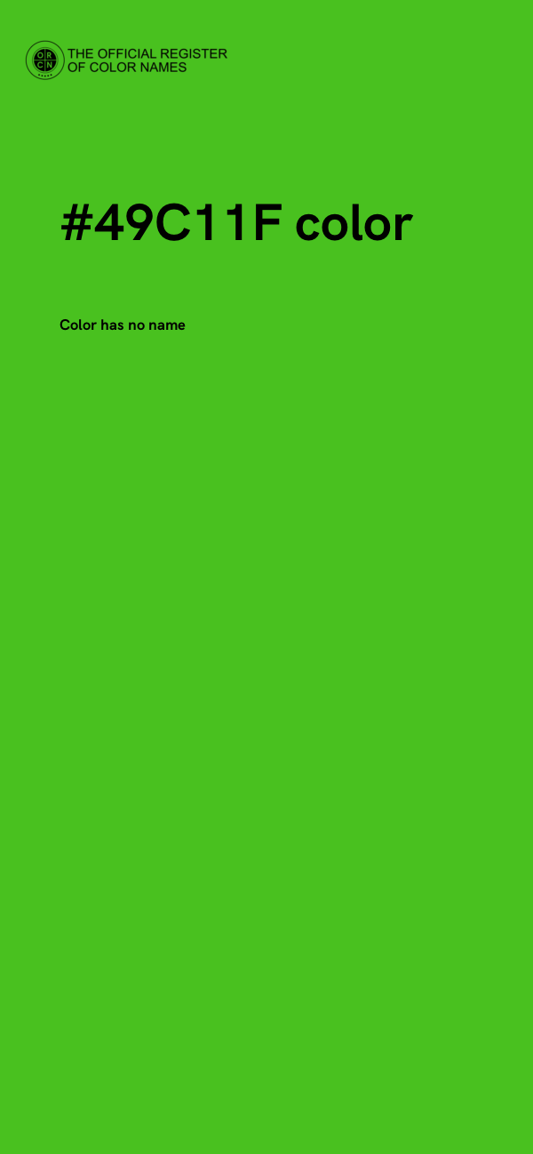 #49C11F color image