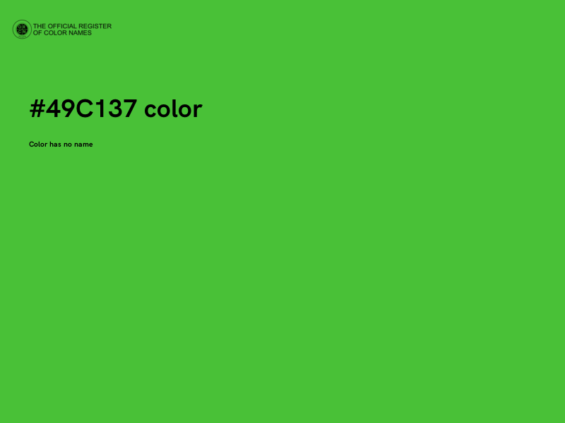 #49C137 color image