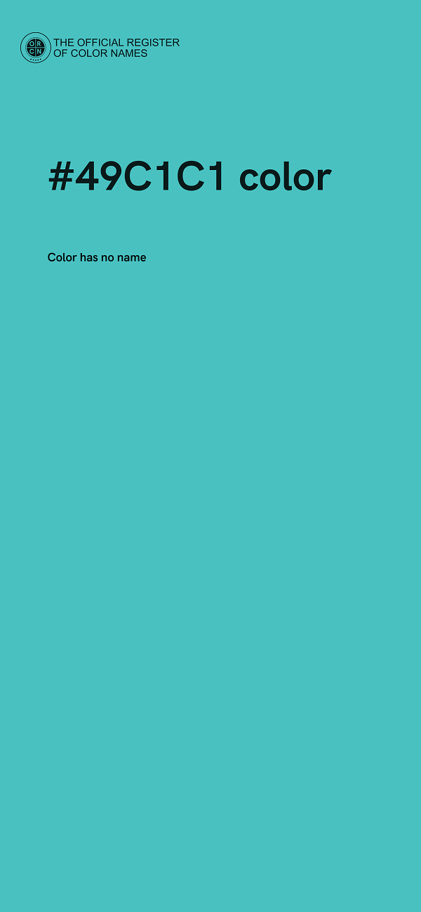 #49C1C1 color image