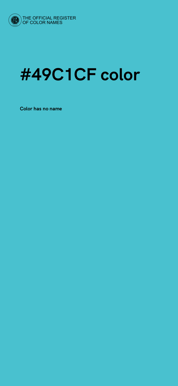 #49C1CF color image