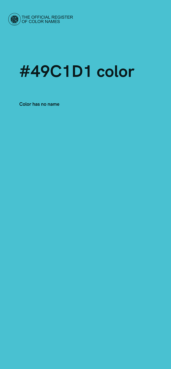 #49C1D1 color image