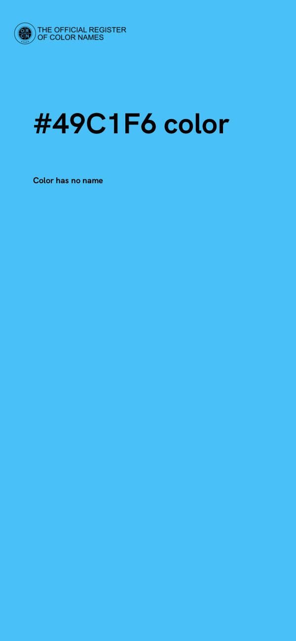 #49C1F6 color image