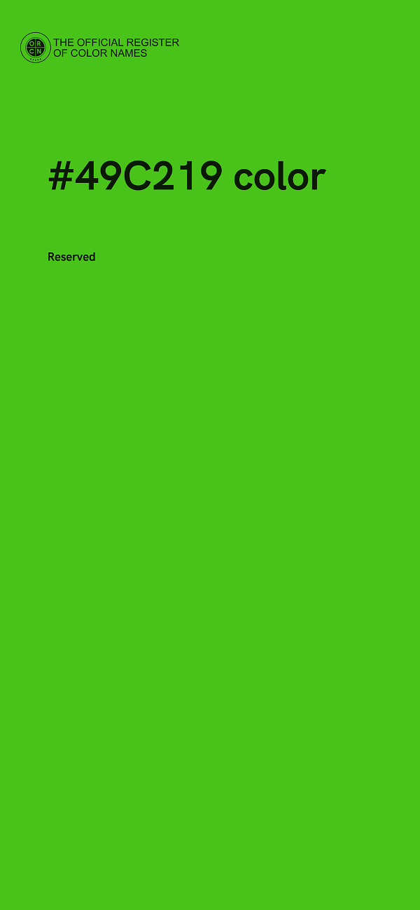 #49C219 color image