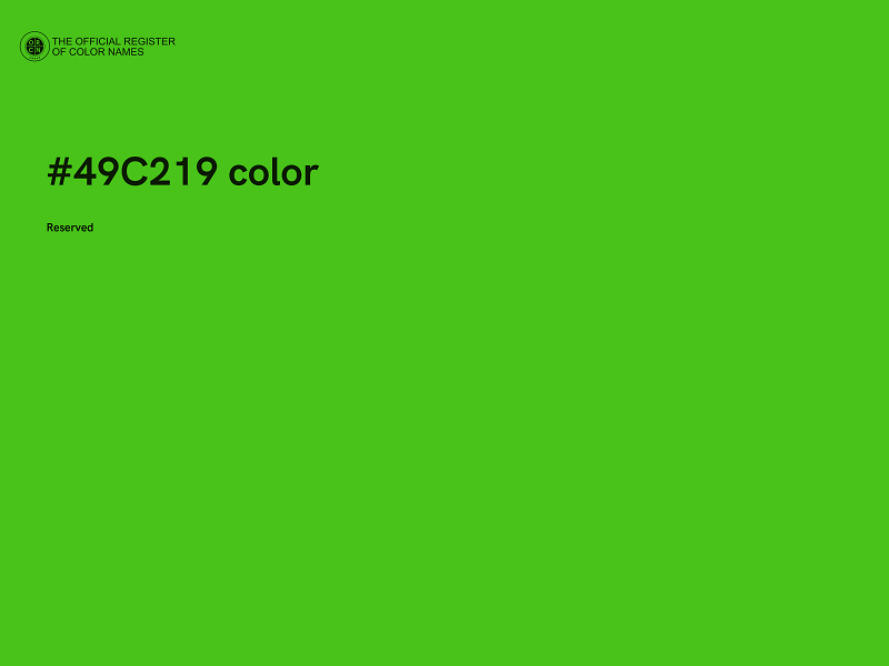 #49C219 color image