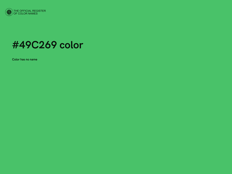 #49C269 color image