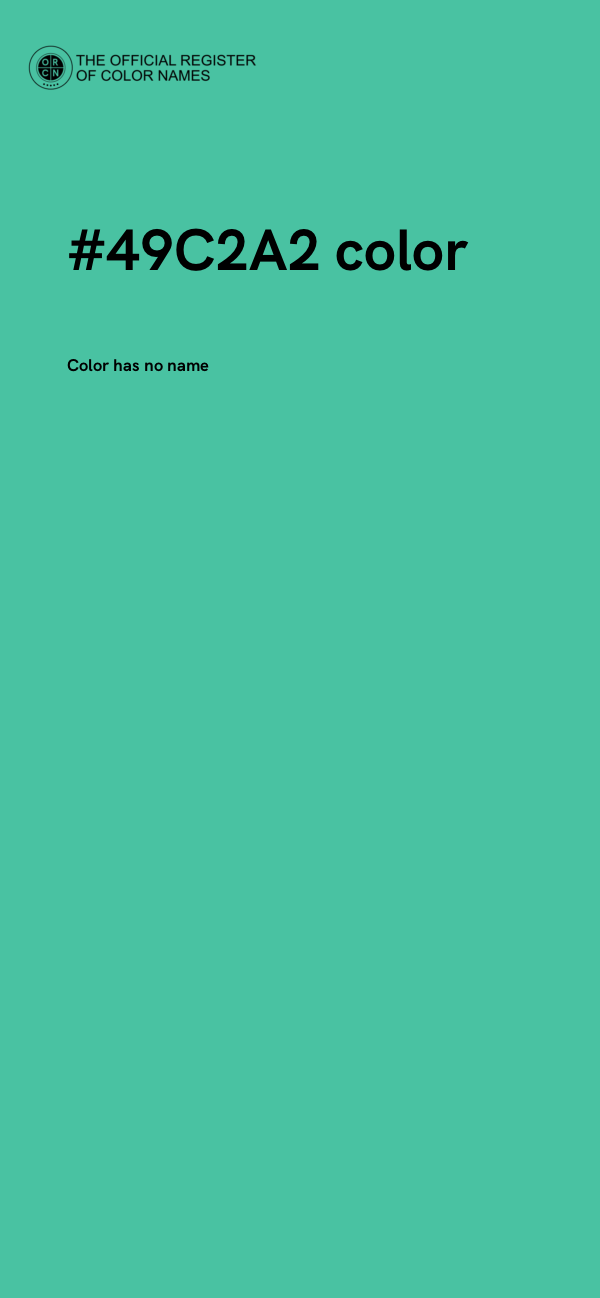 #49C2A2 color image