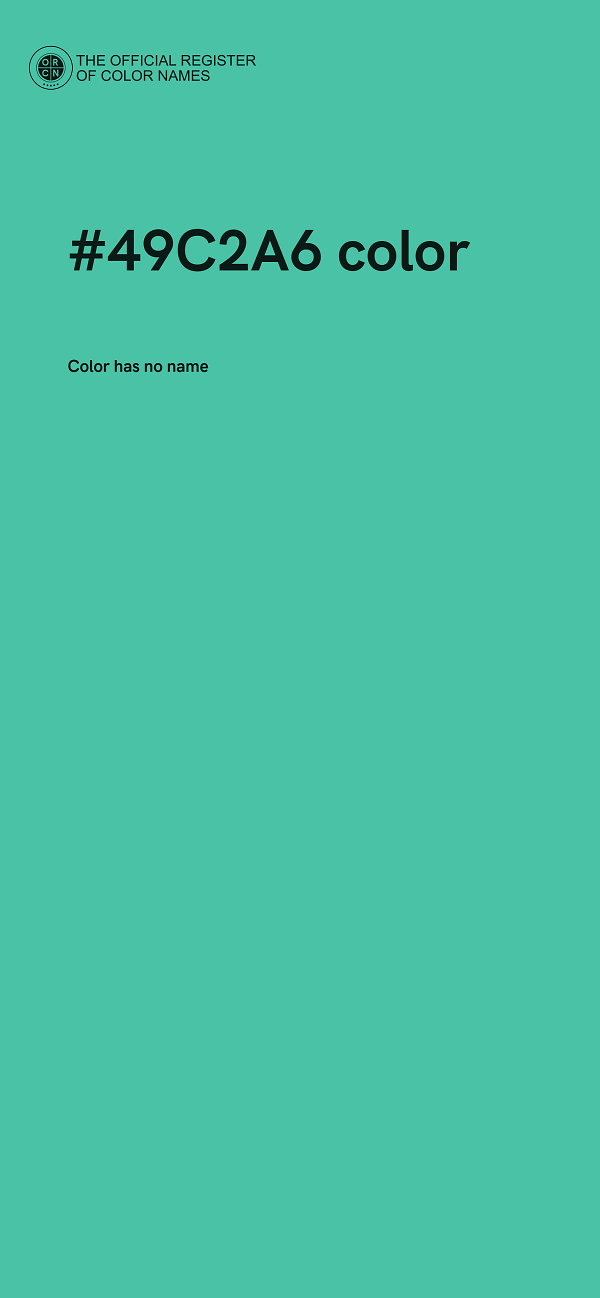 #49C2A6 color image