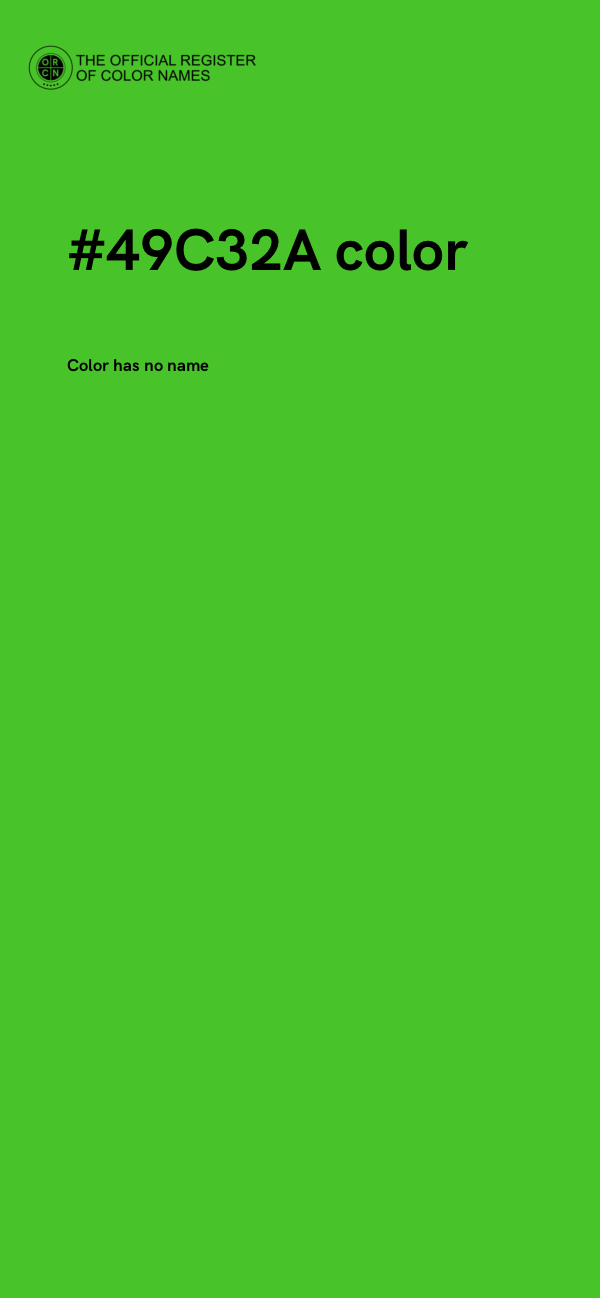 #49C32A color image
