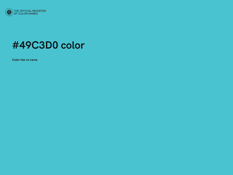 #49C3D0 color image