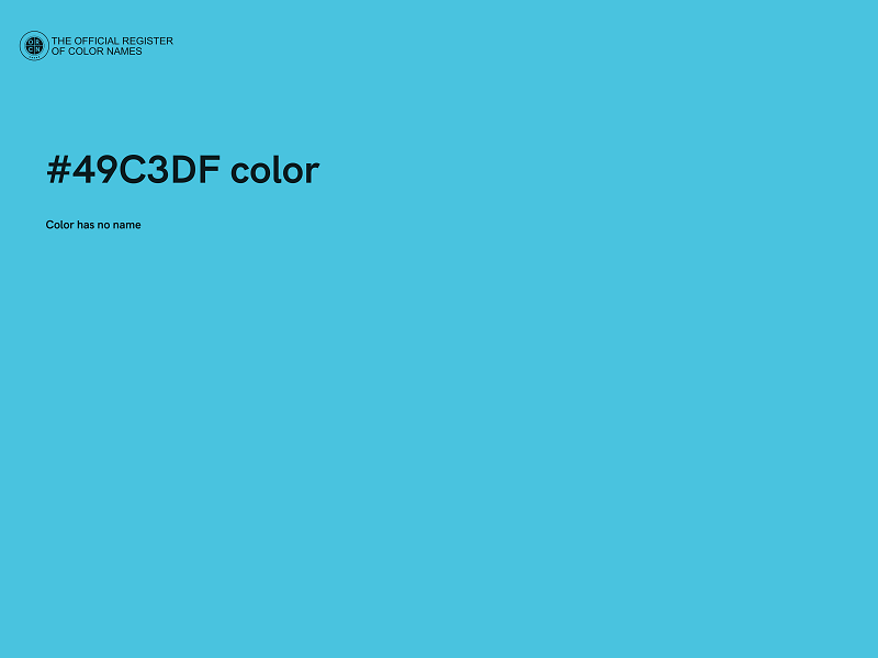 #49C3DF color image