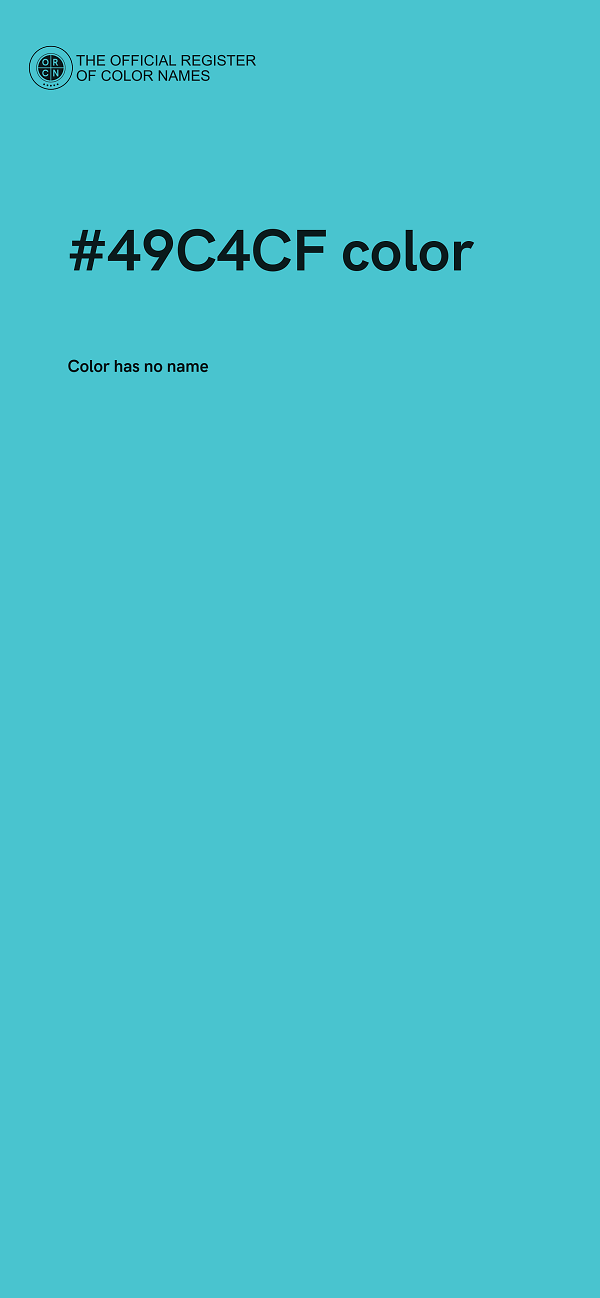 #49C4CF color image