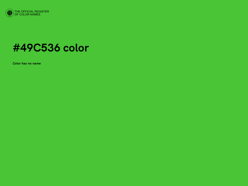 #49C536 color image