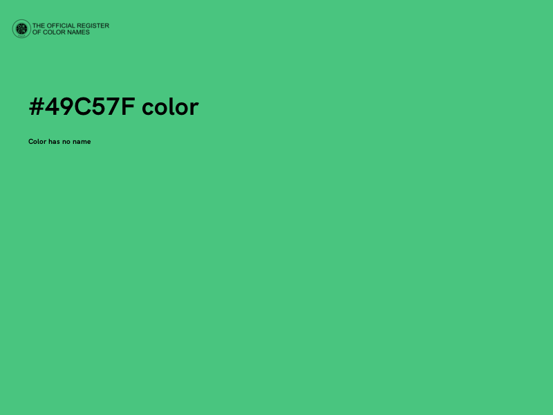 #49C57F color image