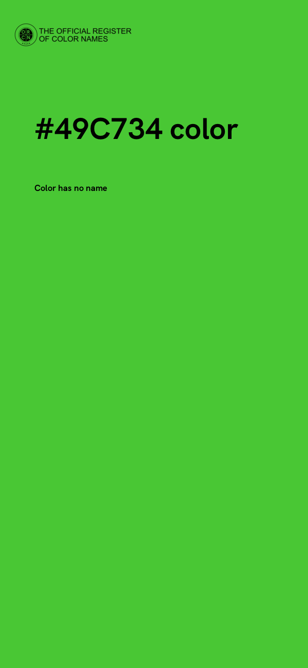 #49C734 color image