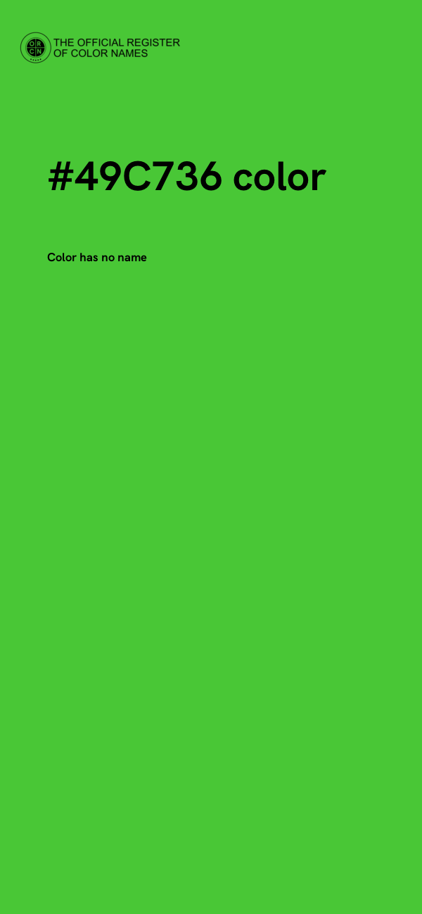 #49C736 color image