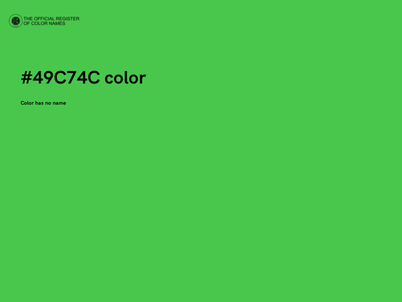 #49C74C color image
