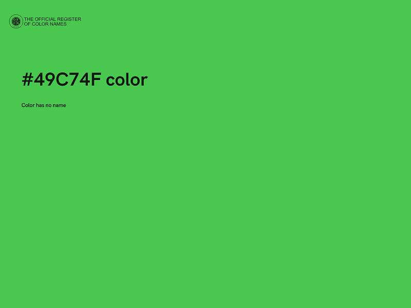 #49C74F color image