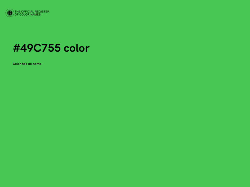 #49C755 color image