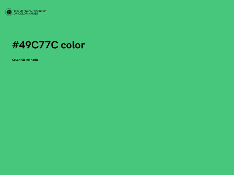 #49C77C color image