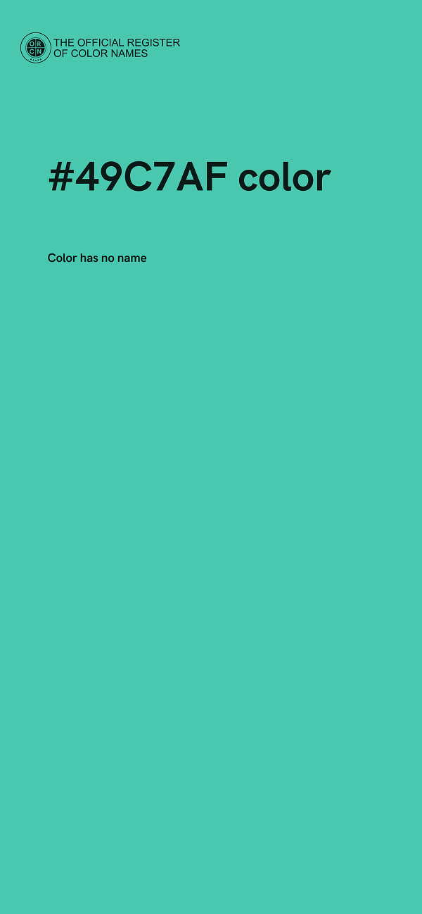 #49C7AF color image