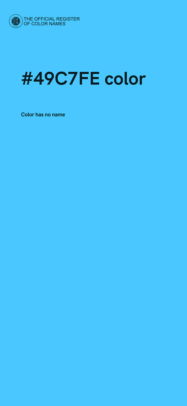 #49C7FE color image