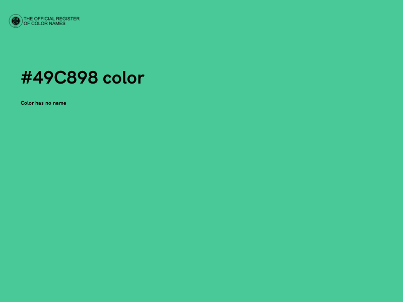 #49C898 color image