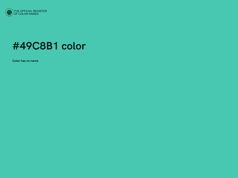 #49C8B1 color image