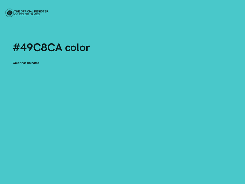 #49C8CA color image