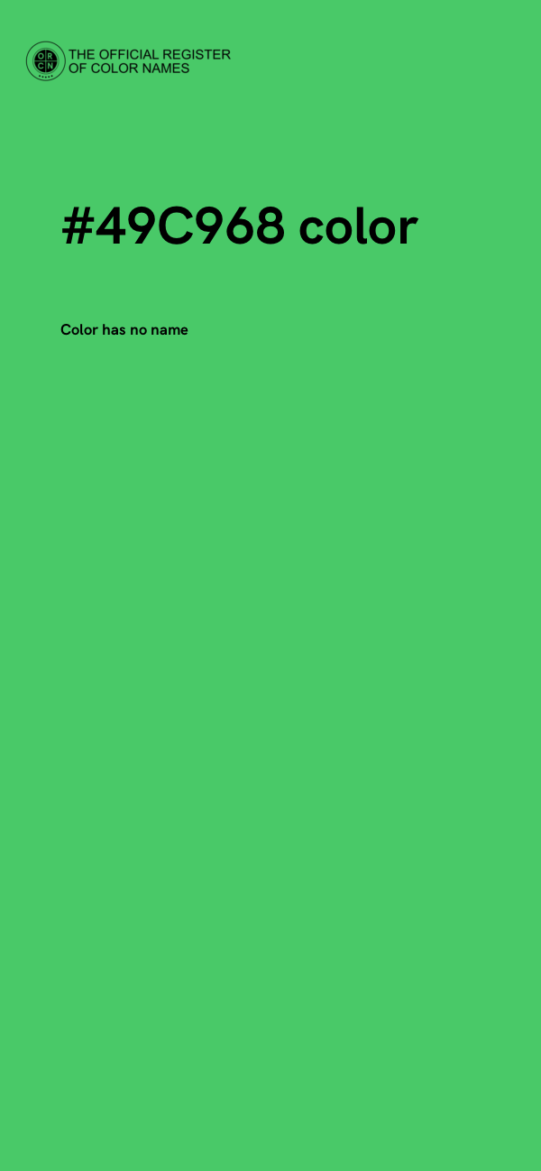 #49C968 color image