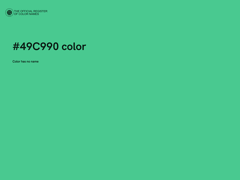 #49C990 color image