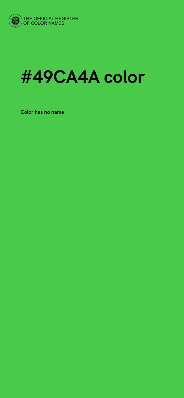 #49CA4A color image
